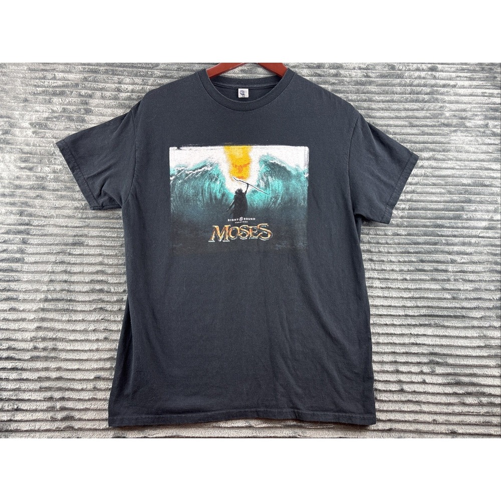 Moses Sight & Sound Theatres Memorabilia T-Shirt Adult Size M Short Sleeve Shirt